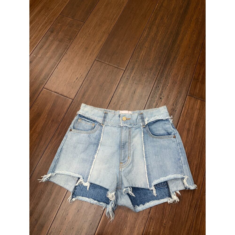 Revice Unique Cute Denim Ziggy patchwork shorts 28 - image 1
